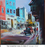 Just Around the Corner, St. John's-2, Oil on Canvas